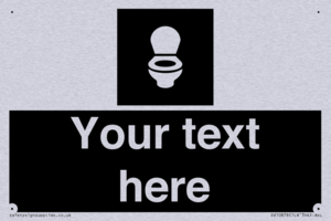 Custom information: black panel wc toilet